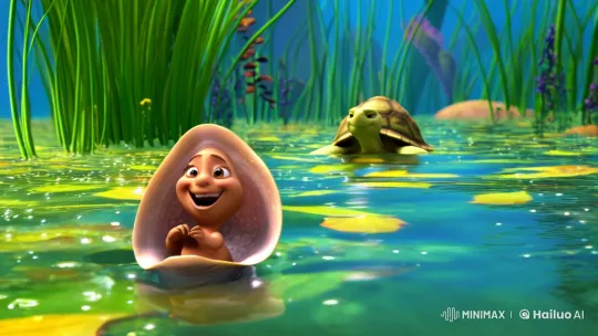 Clam and Turtle: A Tale of Friendship Amidst Nature's Beauty – AI Generated Video | Hailuo AI