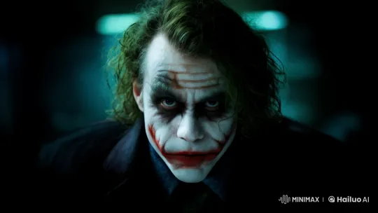 Live2D Joker: Menacing Animated Portrait – AI Generated Video | Hailuo AI