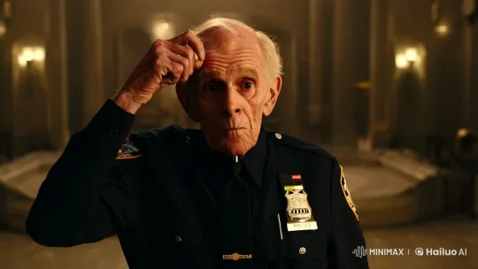 Elderly Officer's Disguise Unzipped to Reveal Emma Watson – AI Generated Video | Hailuo AI