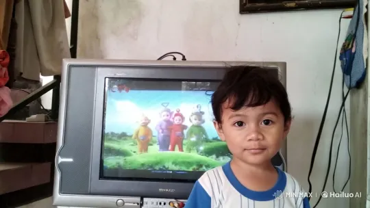 Child Dancing Joyfully in Front of TV – AI Generated Video | Hailuo AI