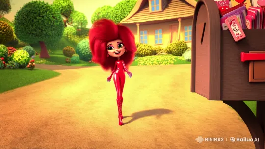 Vibrant Woman Approaches Overflowing Mailbox in Enchanting Scene – AI Generated Video | Hailuo AI