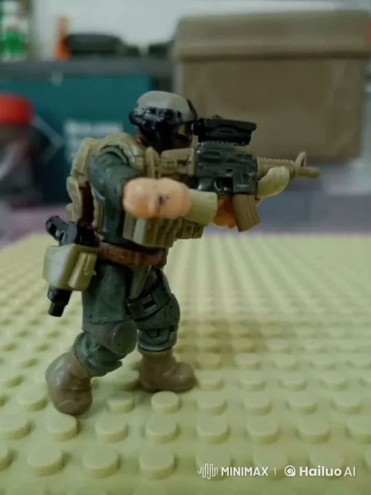 Toy Soldier Simulates Combat in Detailed Setting – AI Generated Video | Hailuo AI