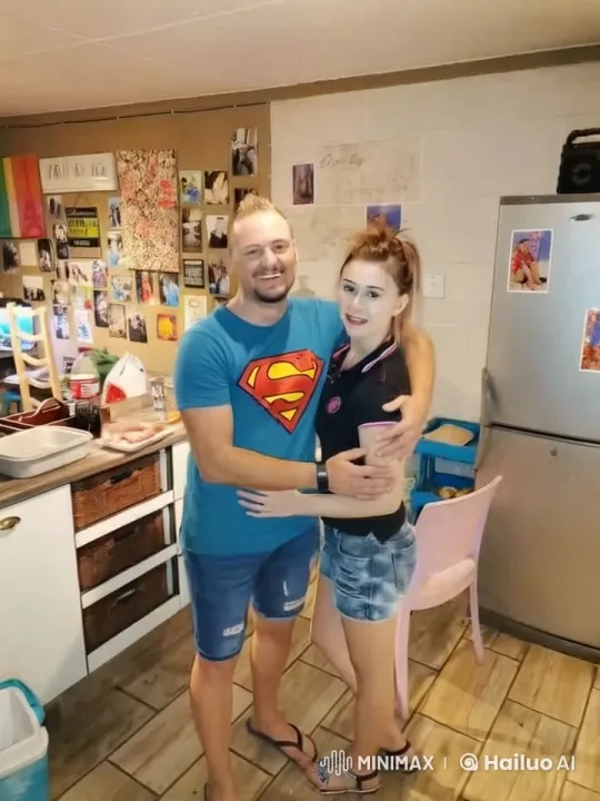 Couples Practicing Kung Fu in Kitchen with Fun and Camaraderie – AI Generated Video | Hailuo AI