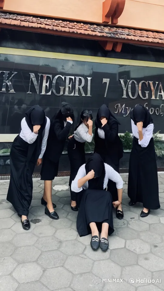Seven Students Perform Dynamic Kungfu in Live2D Animation – AI Generated Video | Hailuo AI