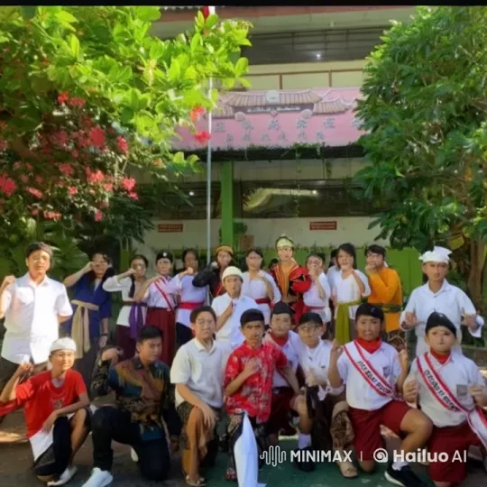 Students Showcase Kung Fu Skills at School – AI Generated Video | Hailuo AI