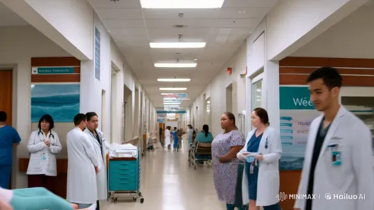 Dr. Weiss: A Professional Walk Through the Hospital – AI Generated Video | Hailuo AI