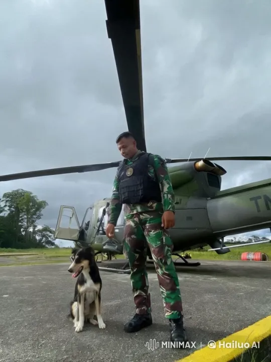 Soldier Practices Kungfu with Dog in Military Base – AI Generated Video | Hailuo AI