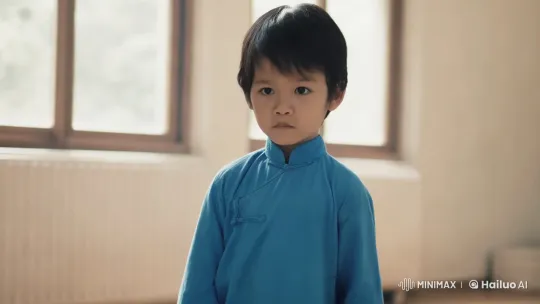 Young Boy Practices Kung Fu with Focus and Discipline – AI Generated Video | Hailuo AI