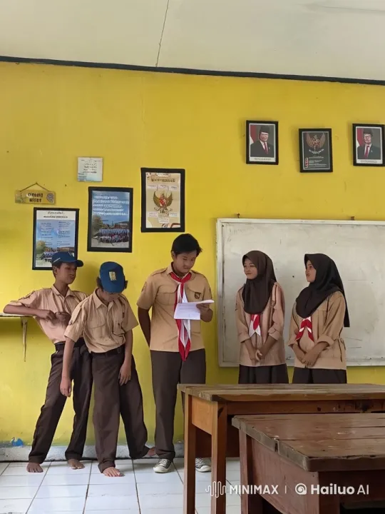 Students Perform Kungfu Routine in Live2D Animated Classroom – AI Generated Video | Hailuo AI