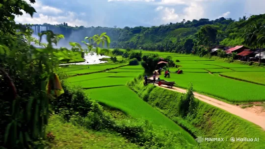 Garut Countryside: Serenity Amidst Nature's Majesty – AI Generated Video | Hailuo AI