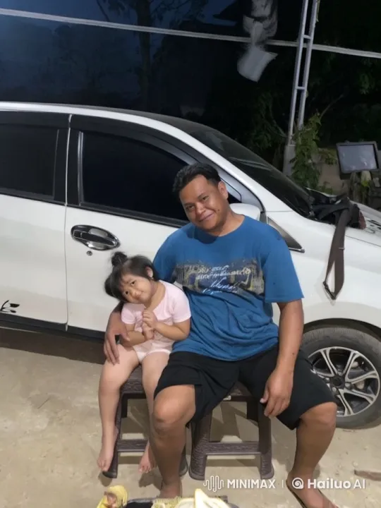 Man and Girl Practice Kung Fu by White Car in Animated Video – AI Generated Video | Hailuo AI