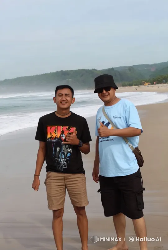Live2D Animated Kung Fu Fight on a Beach Setting – AI Generated Video | Hailuo AI