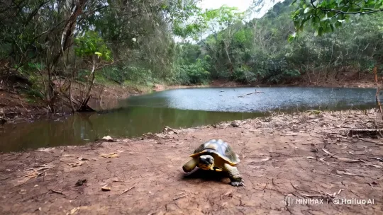 Resilient Koro: Turtle's Survival in a Dry Season – AI Generated Video | Hailuo AI