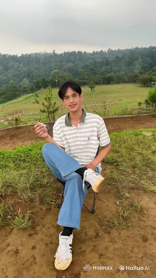 Young Man Demonstrates Kung Fu in Tranquil Grassland Setting – AI Generated Video | Hailuo AI