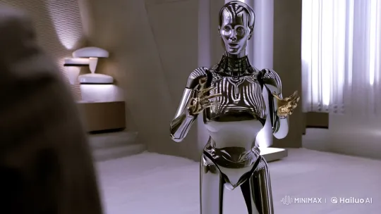 Android Demonstrates Advanced Dexterity in Futuristic Setting – AI Generated Video | Hailuo AI