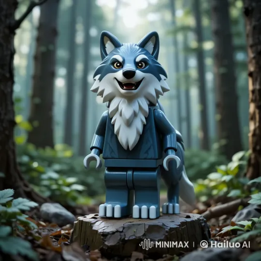 Title: The Wolf's Journey Through the Forest – AI Generated Video | Hailuo AI
