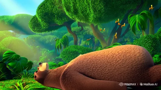 Greedy Bear Dreams of Endless Magic in the Jungle – AI Generated Video | Hailuo AI