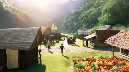 Village Life and Characters Amidst Beauty and Tension – AI Generated Video | Hailuo AI