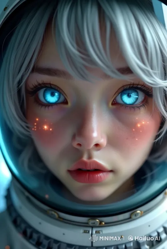 Live2D Video: Close-Up on Astronaut Helmet with Subtle Movements – AI Generated Video | Hailuo AI
