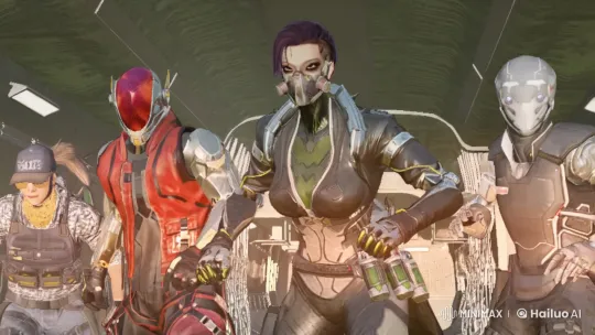 Futuristic Warriors in High-Tech Kungfu Fight – AI Generated Video | Hailuo AI