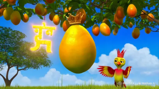 Animated Mango King Dances in a Tropical Orchard – AI Generated Video | Hailuo AI