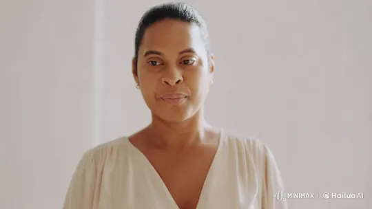 Woman Expresses Love in Elegant, Intimate Setting – AI Generated Video | Hailuo AI