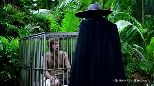 Mysterious Creature Revealed in Jungle Cage Scene – AI Generated Video | Hailuo AI