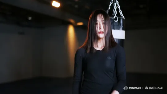 Dedicated Woman Trainee Displays Martial Arts Skills – AI Generated Video | Hailuo AI