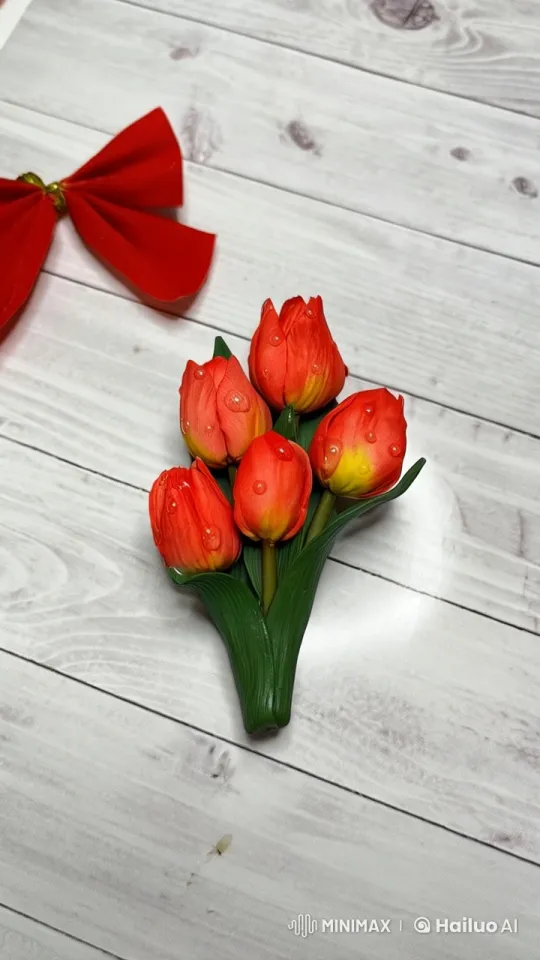 Fairy Admires Tulips in Live2D Animation – AI Generated Video | Hailuo AI