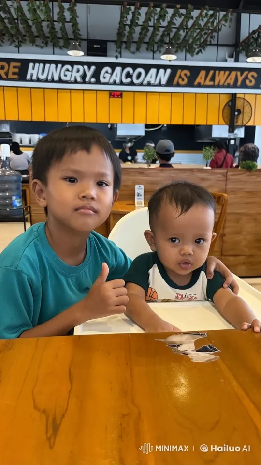 Children Enjoy Meal in Animated Restaurant Scene – AI Generated Video | Hailuo AI