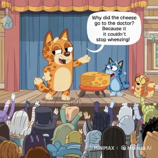 Cheerful Orange Dog Tells Joke to Delighted Children – AI Generated Video | Hailuo AI