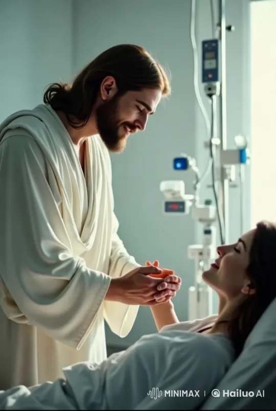 Man Tenderly Kisses Hand of Hospitalized Woman – AI Generated Video | Hailuo AI