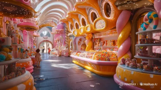 Whimsical Wonderland Candy Store Animation – AI Generated Video | Hailuo AI
