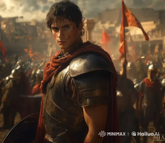 Olympian God Amidst Mortal Battle: Homage to Athena – AI Generated Video | Hailuo AI