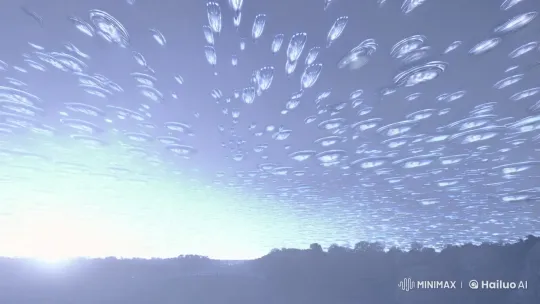Washington DC Sky Dominated by Glinting UFO Fleet – AI Generated Video | Hailuo AI