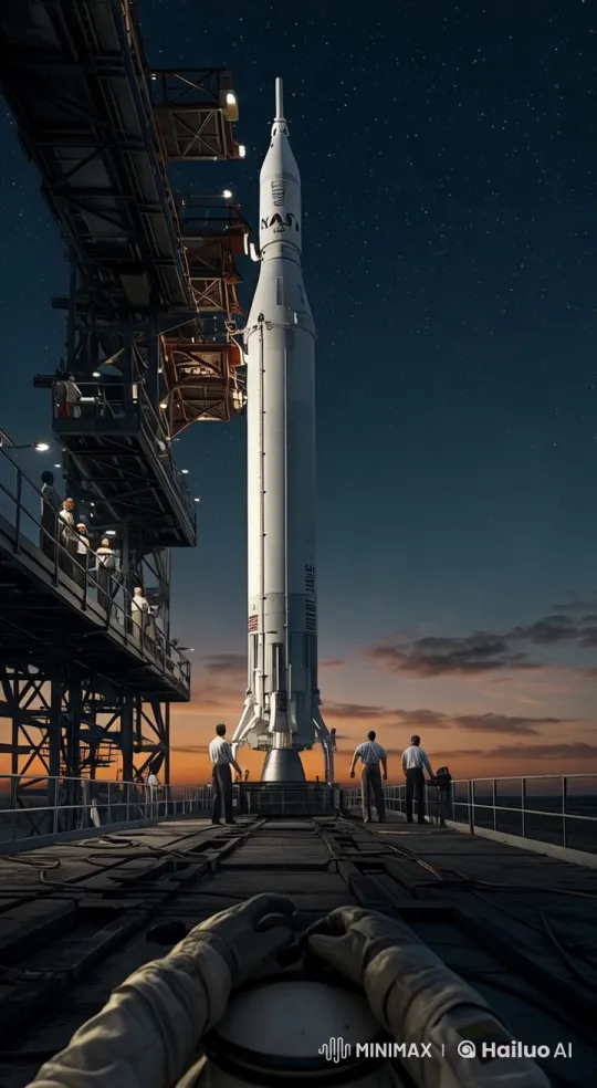 Live2D Video: Astronaut's Final Moments Before Rocket Launch – AI Generated Video | Hailuo AI