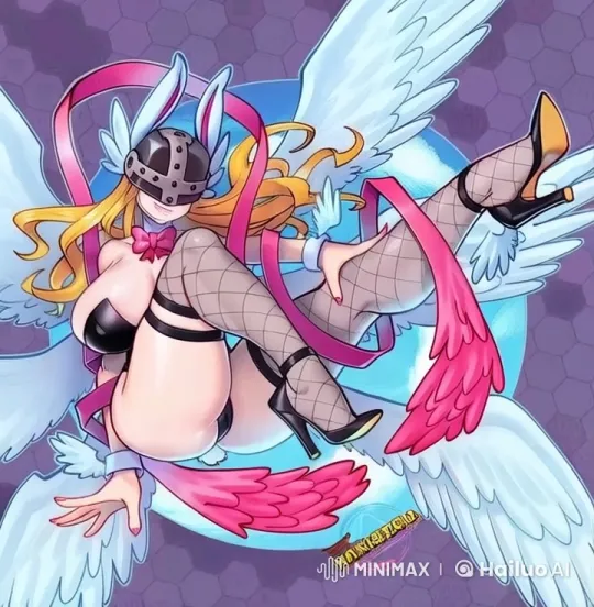 Angewomon in Provocative Pose in Live2D Animation – AI Generated Video | Hailuo AI