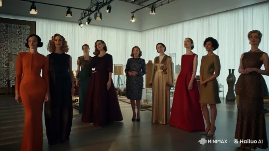 Elegantly Dressed Individuals in a Choreographed Studio Setting – AI Generated Video | Hailuo AI
