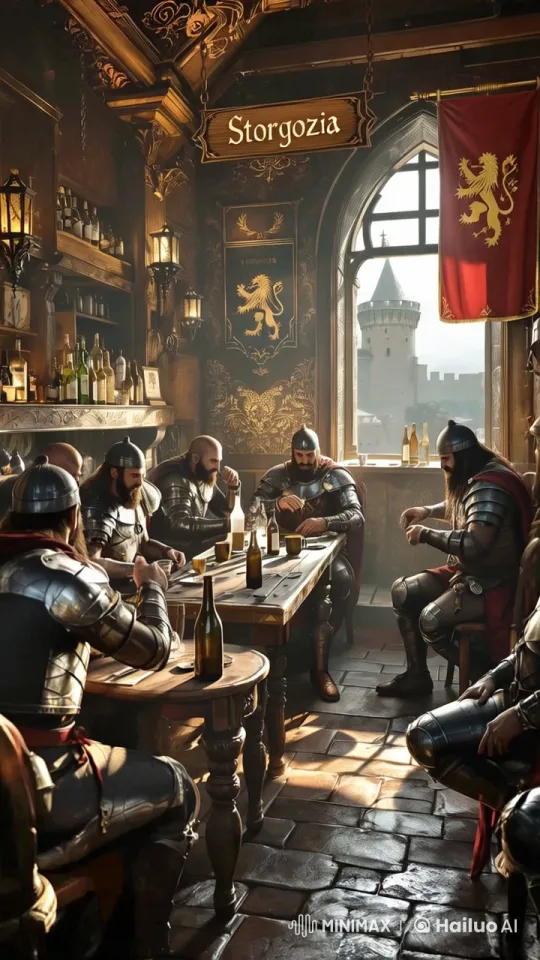 Warriors Relaxing in Storgozia Tavern - Live2D Animation – AI Generated Video | Hailuo AI