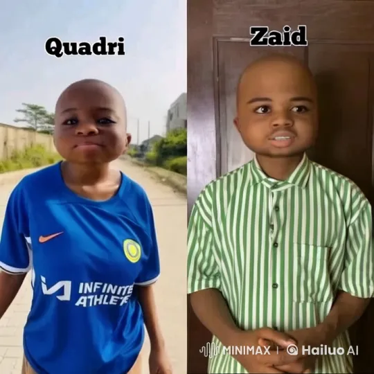Live2D Video: Quadri and Zaid Dragging Food with Natural Movements – AI Generated Video | Hailuo AI