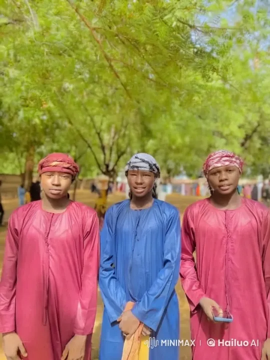 Young Men in Robes Perform Martial Arts in Park – AI Generated Video | Hailuo AI