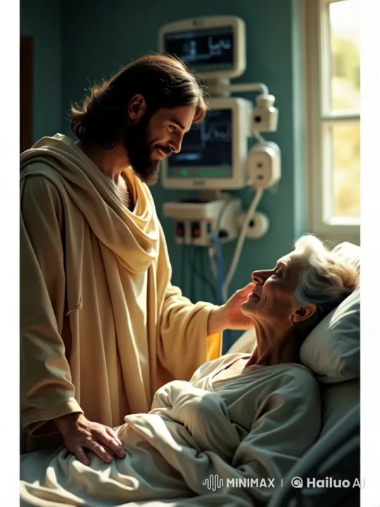 Miraculous Healing Scene in Modern Hospital Room – AI Generated Video | Hailuo AI