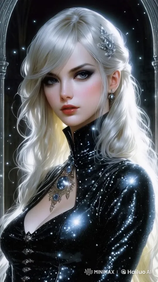 Elegant Woman in Ethereal Live2D Animation – AI Generated Video | Hailuo AI