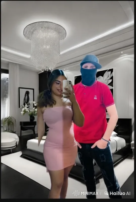 Young Couple Shares Tender Moment in Chic Bedroom – AI Generated Video | Hailuo AI