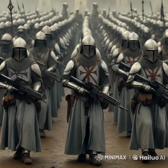 Templar Army Advances in Military Precision – AI Generated Video | Hailuo AI