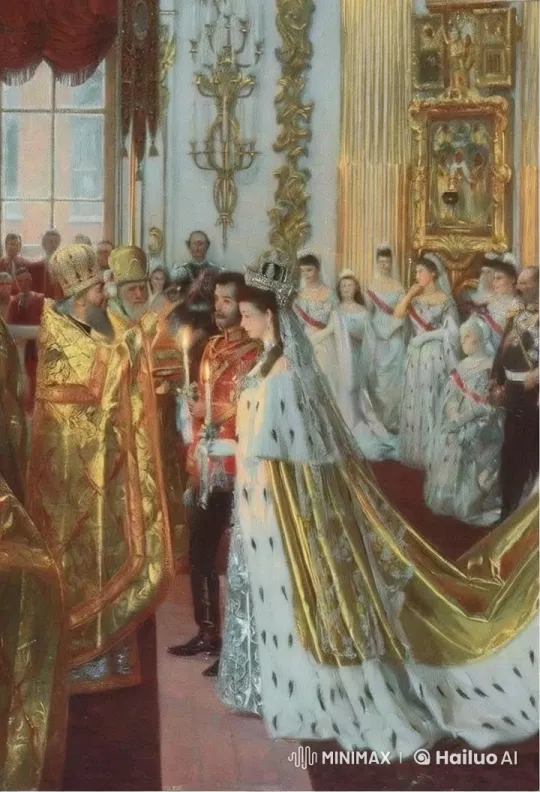 Royal Blessing Ceremony in Opulent Golden Hall – AI Generated Video | Hailuo AI