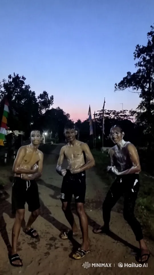 Mud-Covered Young Men Practicing Kung Fu in Dusk Setting – AI Generated Video | Hailuo AI