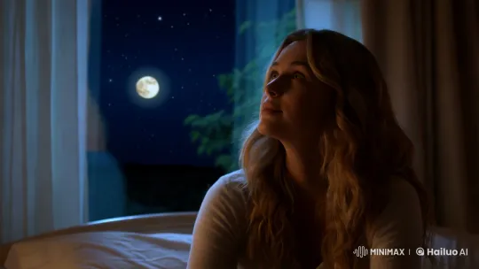 Moonlit Bedroom Reflections of Serenity – AI Generated Video | Hailuo AI