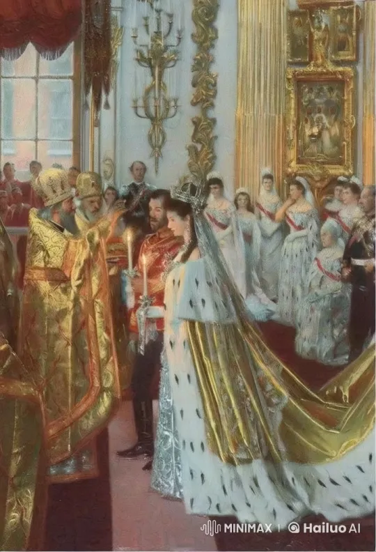 Royal Wedding Ceremony with Grand Blessing Scene – AI Generated Video | Hailuo AI