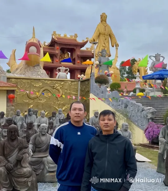 Historical Temple Complex with Vibrant Culture Display – AI Generated Video | Hailuo AI